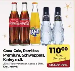 Dagrofa Food Service Coca-Cola, Ramlösa Premium, Schweppers, Kinley m.fl. tilbud