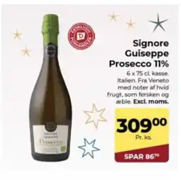 Dagrofa Food Service Signore Guiseppe Prosecco 11% tilbud