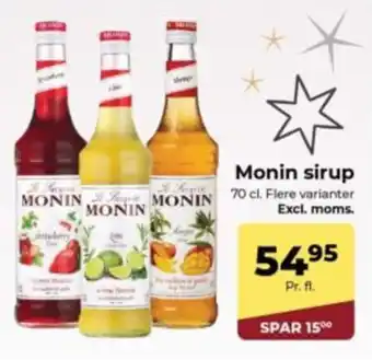 Dagrofa Food Service Monin sirup tilbud