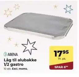 Dagrofa Food Service ABENA Låg til alubakke 1/2 gastro tilbud