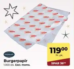 Dagrofa Food Service DERMAN Burgerpapir tilbud