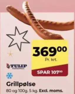 Dagrofa Food Service TULIP Grillpølse tilbud