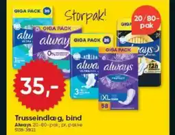 BigDollar Trusseindlæg, bind tilbud