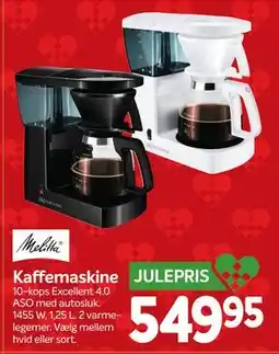 Din Isenkræmmer Kaffemaskine, DKK 549.95 tilbud
