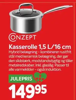 Din Isenkræmmer Kasserolle 1,5 L/16 cm, DKK 149.95 tilbud