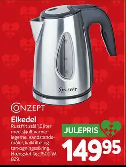 Din Isenkræmmer Elkedel, DKK 149.95 tilbud