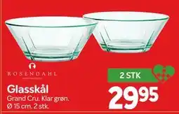 Din Isenkræmmer Glasskål, DKK 29.95 tilbud