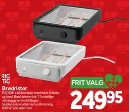 Din Isenkræmmer Brødrister, DKK 249.95 tilbud