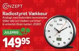 Din Isenkræmmer Radiostyret Vækkeur, DKK 149.95 tilbud