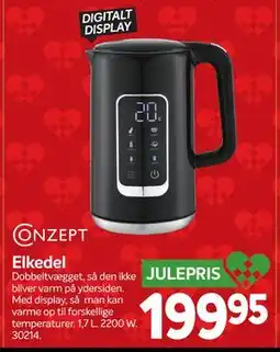 Din Isenkræmmer Elkedel, DKK 199.95 tilbud