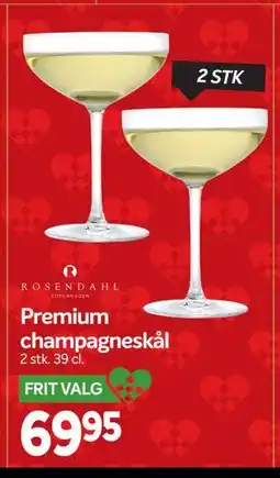 Din Isenkræmmer Premium champagneskål, DKK 69.95 tilbud