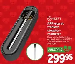 Din Isenkræmmer APP-styret trådløst stegetermometer, DKK 299.95 tilbud