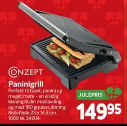 Din Isenkræmmer Paninigrill, DKK 149.95 tilbud