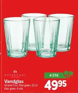 Din Isenkræmmer Vandglas, DKK 49.95 tilbud