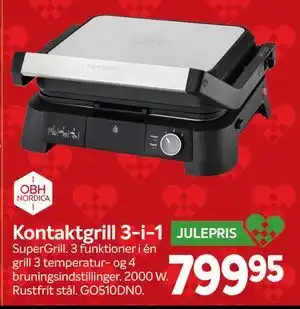 Kontaktgrill 3-i-1, DKK 799.95