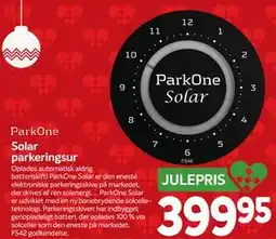 Din Isenkræmmer Solar parkeringsur, DKK 399.95 tilbud