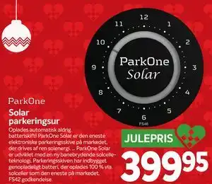Din Isenkræmmer Solar parkeringsur, DKK 399.95 tilbud