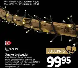 Din Isenkræmmer Snake Lyskæde tilbud