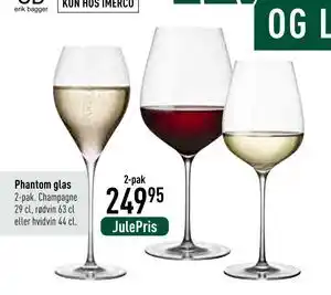 Imerco Phantom glas, DKK 249.95 tilbud