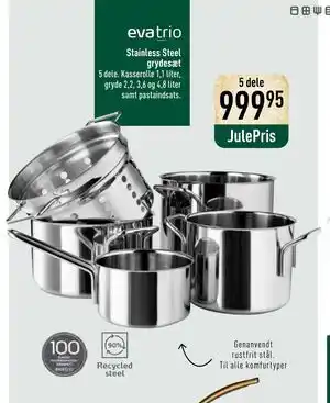 Stainless Steel grydesæt, DKK 999.95