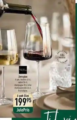 Imerco Zero glas, DKK 199.95 tilbud