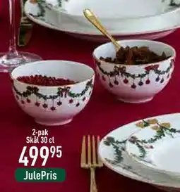 Imerco 2-pak Skål 30 cl, DKK 499.95 tilbud