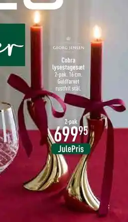 Imerco Cobra lysestagesæt, DKK 699.95 tilbud