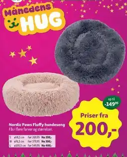 Maxi Zoo Nordic Paws Fluffy hundeseng tilbud