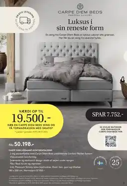 SENG CARPE DIEM HÄRMANÖ KONTINENTALSENG, DKK 50198 tilbud