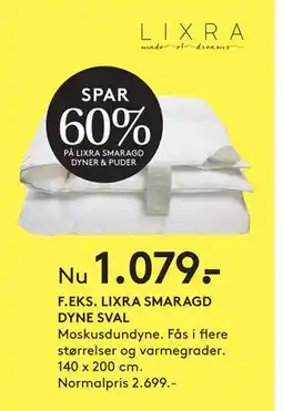 SENG LIXRA SMARAGD DYNE SVAL, DKK 1079 tilbud