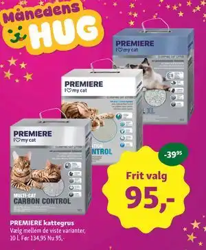 PREMIERE kattegrus, DKK 95