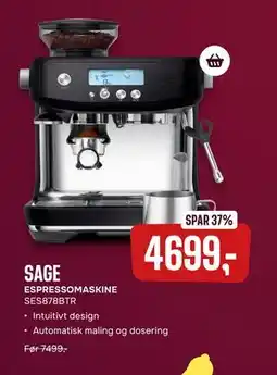 Skousen SAGE ESPRESSOMASKINE, DKK 4699 tilbud