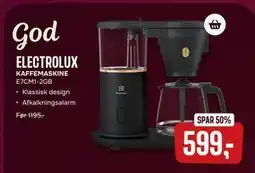 Skousen ELECTROLUX KAFFEMASKINE. E7CM1-2GB., DKK 599 tilbud