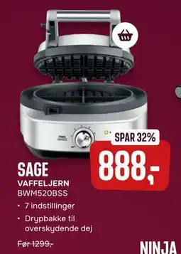 Skousen SAGE VAFFELJERN BWM520BSS, DKK 888 tilbud
