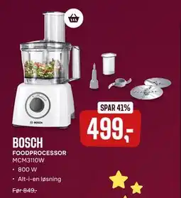 Skousen FOODPROCESSOR MCM3110W, DKK 499 tilbud