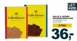 Let-Køb GALLE & JESSEN PÅLÆGSCHOKOLADE, DKK 36 tilbud