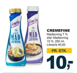 Let-Køb CREMEFINE, DKK 10 tilbud
