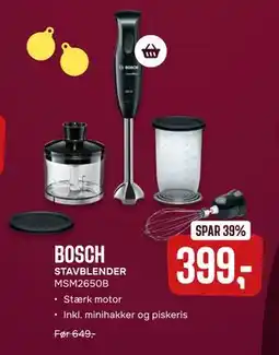 Skousen BOSCH STAVBLENDER MSM2650B, DKK 399 tilbud