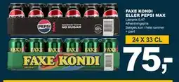 Let-Køb FAXE KONDI ELLER PEPSI MAX, DKK 75 tilbud