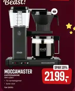 Skousen MOCCAMASTER KAFFEMASKINE. MM-53611., DKK 2199 tilbud