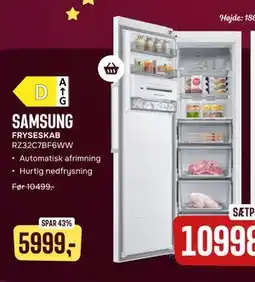 Skousen FRYSESKAB RZ32C7BF6WW, DKK 5999 tilbud