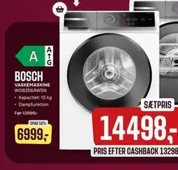 Skousen BOSCH VASKEMASKINE. WGB256AWSN., DKK 6999 tilbud