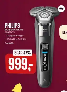 Skousen PHILIPS BARBERMASKINE S8697/35, DKK 999 tilbud