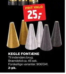jem & fix KEGLE FONTÆNE, DKK 25 tilbud