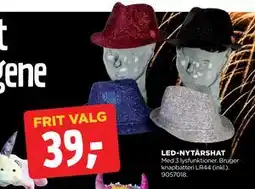 jem & fix LED-NYTÅRSHAT, DKK 39 tilbud
