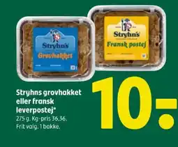Coop 365 Stryhns grovhakket eller fransk leverpostej tilbud