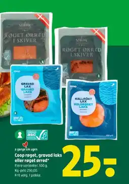 Coop 365 Coop røget, gravad laks eller røget ørred tilbud