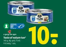 Coop 365 Taste of nature tun tilbud