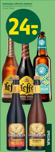 Coop 365 Grimbergen, Leffe eller Jacobsen tilbud