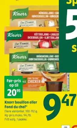 Coop 365 Knorr bouillon eller Fond du chef tilbud